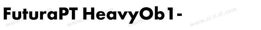 FuturaPT HeavyOb1字体转换